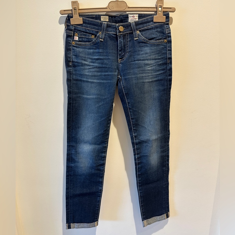 AG Denim Stilt Cigarette Roll Up Jean 25" inseam size 24R